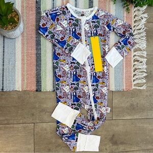 Rare New Bamboo Bliss Mary Poppins Disney Zip Pajamas 18-24 Months